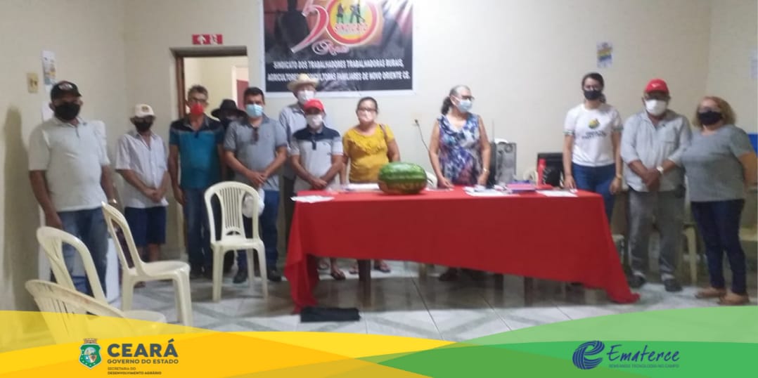 Crateús: Ematerce visita o assentamento Chaparral e presta instruções aos agricultores